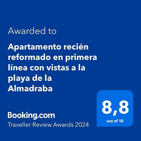 Apartamento Recien Reformado En Primera Linea Con Vistas A La Playa De La Almadraba ベニカシム エクステリア 写真